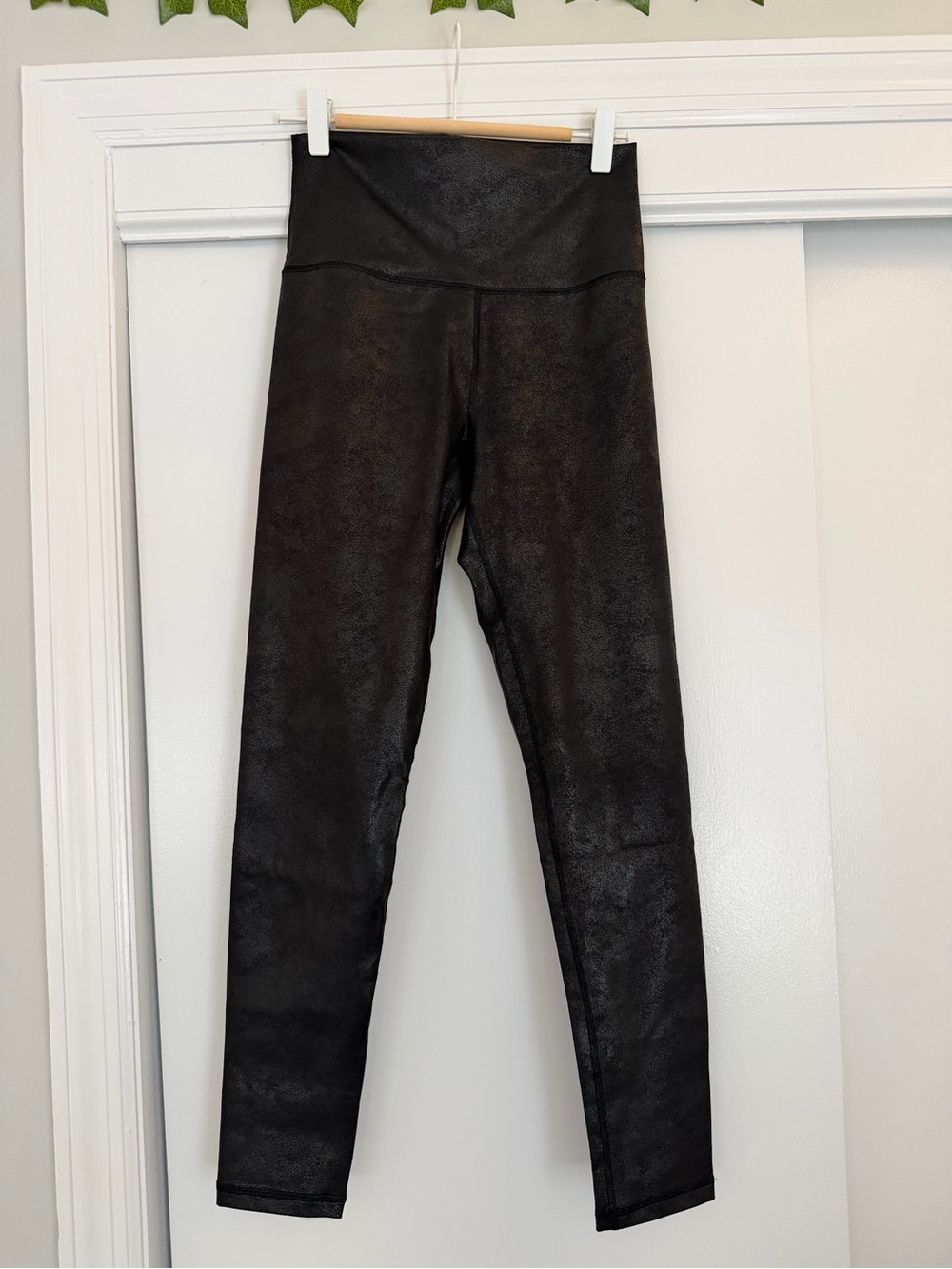 Aerie Black Faux Leather Leggings